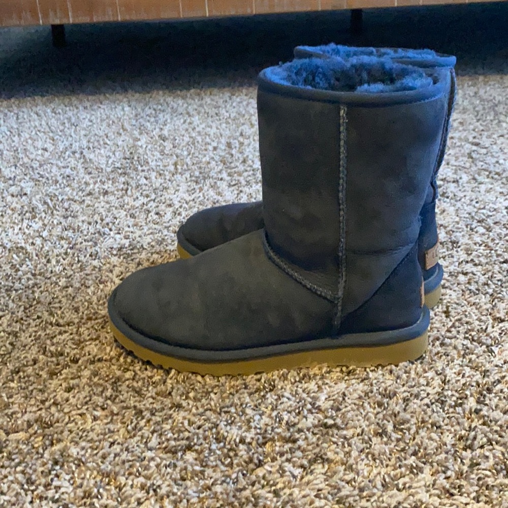 Women navy UGG boots